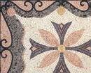 Mosaik Bodenfliese Florales Muster Zoom
