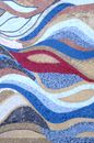 Abstract Waves Mosaic close-up