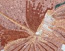 Pink Hibiscus Flower Mosaic close-up