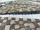 Checkered Compass Rose Mosaic, 71" close-up