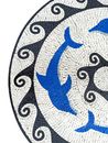 Blaue Delphine Mosaik, 100 cm Zoom
