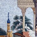 Portrait of a Royal Couple Mosaic close-up