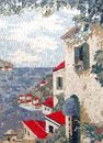 Мозаика Побережье, 95x135 см крупным планом