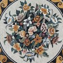 Mosaik Bordüre Blume Zoom