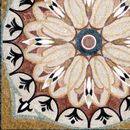 Flower-Inspired Pattern Mosaic, 48" close-up