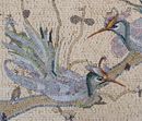 Pastel Birds Mosaic close-up