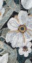Mosaik Weiße Blumenblüte Zoom
