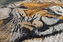 Portrait of a Tiger Mosaic close-up