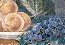 Фрукты Виноград Персики Мозаика, 135x95 см крупным планом