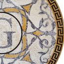 Elegantes "G"-Logo Medaillon Mosaik, 100 cm Zoom