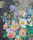 Overflowing Bouquet Mosaic, 34"x48" close-up
