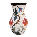 Flower Mosaic Clay Vase крупным планом