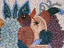 Mixed Fruit Bowl Mosaic, 26"x36" close-up