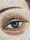Botticelli Venus Mosaic Art Reproduction close-up
