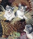 Cats in a Basket Mosaic close-up