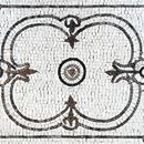 Симметричный ковер, мозаика крупным планом