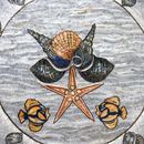Shells Mosaic Medallion close-up