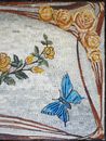 Yellow Roses and Butterfly Mosaic, 130x70 см крупным планом