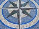 Blauer Kompass Mosaik, 80 cm Zoom