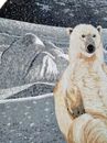 Polar Bear with Cub Mosaic close-up