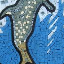 Wellen Delfin Mosaik, 50 cm Zoom
