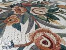 Red Flowers Mosaic, 36" close-up