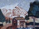 Dam Landscape Mosaic close-up