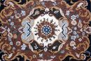 Burgunder und Blau Teppich Mosaik Zoom