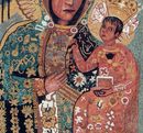 Богоматерь с Иисусом, мозаика крупным планом