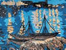 Звезды над Роной, мозаика, 140x105 см крупным планом