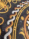 Classical Roman-Inspired Mosaic Floor Tile close-up