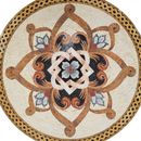 Symmetrisch Gold Gemustert Mosaik, 150 cm Zoom