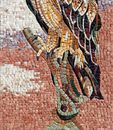 Golden Falcon Mosaic, 18"x36" close-up