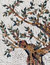 Olive Tree Mosaic Art close-up