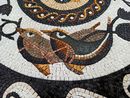 Dolphin Pool Mosaic Medallion, 44" close-up