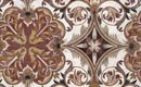 Brown Bohemian Rug Mosaic close-up