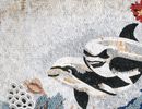 Dolphins and Coral Forest Mosaic close-up