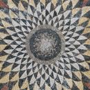 Радиальная геометрия, мозаика, 150 см крупным планом