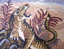 Tiger and Falcon Mosaic close-up