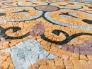 Goldenrod Patterned Mosaic, 48" close-up