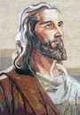 Porträt von Jesus Mosaik Zoom