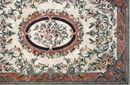 Dusky Rose and Cream Rug Mosaic, 119"x79" close-up