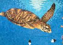 Sea Turtle Mosaic close-up