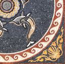 Delfine Medaille Mosaik Zoom