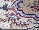 Ковер из мозаики, узор крупным планом