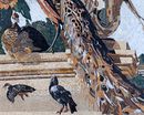 Birds in a Garden Mosaic close-up