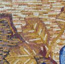 Abstrakte Blätter Mosaik Zoom