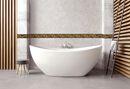 Gold and Black Border Mosaic, 119"x8" in your home