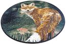 Red Fox Mosaic, 32" close-up