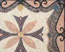 Mosaik Bodenfliese Florales Muster Zoom